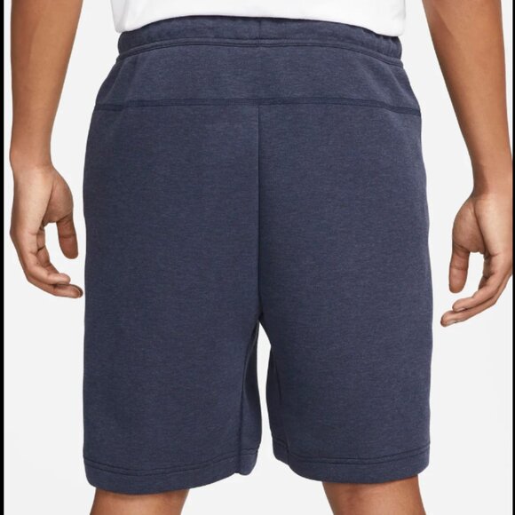 Nike Tech Fleece Shorts Men’s Small Navy Blue FB8171-473 Zip Pocket - Picture 7 of 13